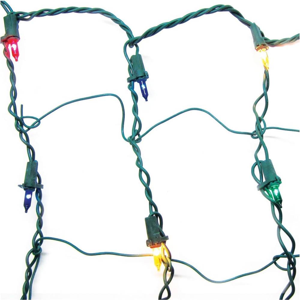 Brite Star Twinkling Net Light Set - Multi, Green Wire, 150 Ct