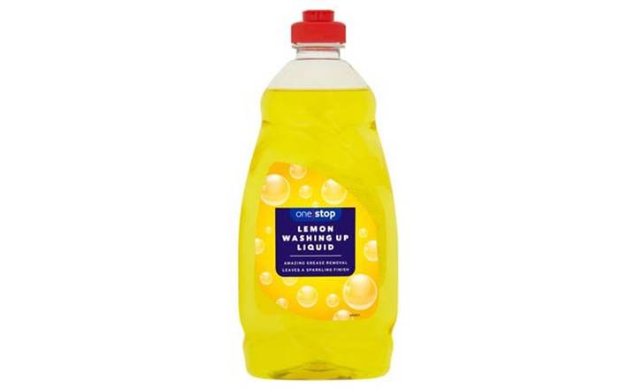 One Stop Lemon Washing Up Liquid 500ml (393635)