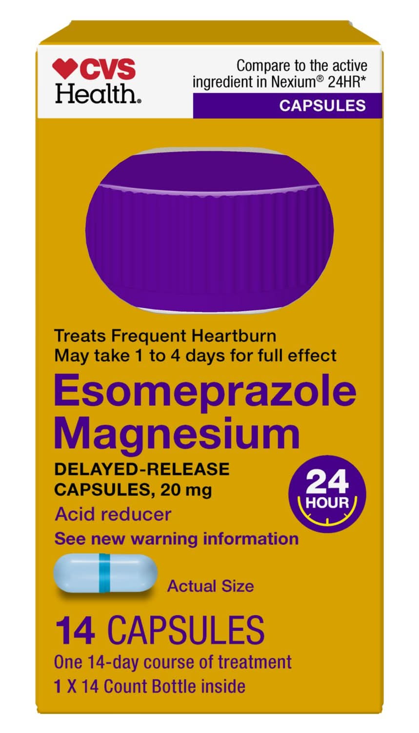 Cvs Esomeprazole Magnesium Capsules, 14 Ct