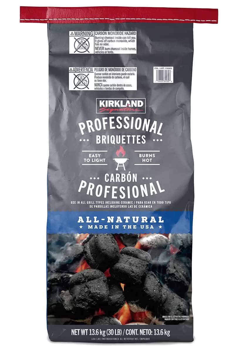 Kirkland Signature · Briquetas de carbón