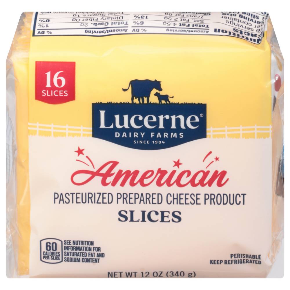 Lucerne American Cheese Slices (12 oz, 16 ct)