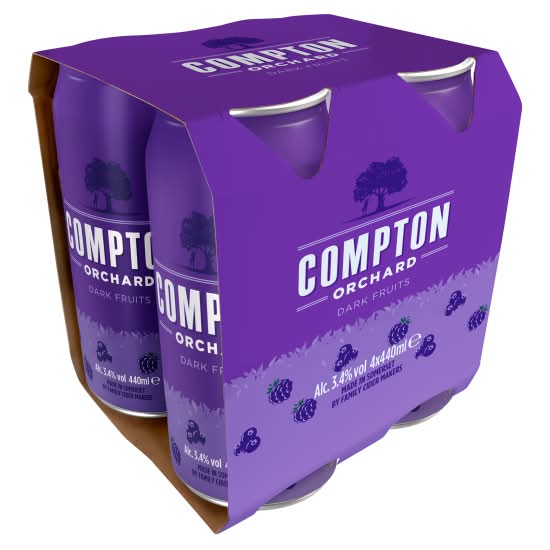 Compton Orchard Dark Fruits, Cider (4 x 440ml)