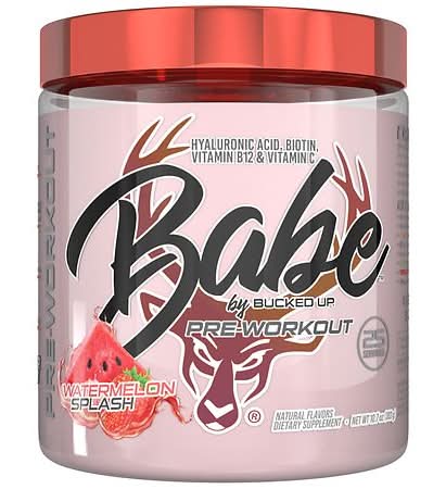 Bucked Up Babe Pre-Workout Powder, Watermelon Splash (10.7 oz)