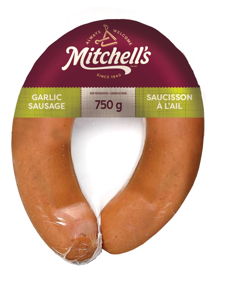 Mitchells Sausage Ring, Garlic (750 g)