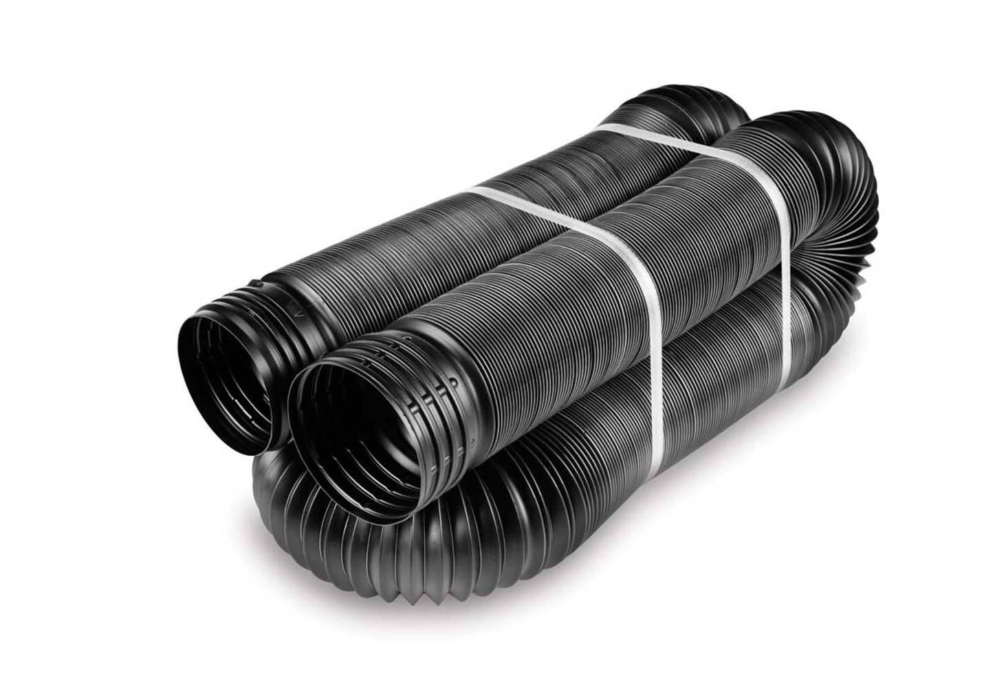 FLEX Drain by Amerimax 4-in x 25-ft Corrugated Solid Pipe | 51110