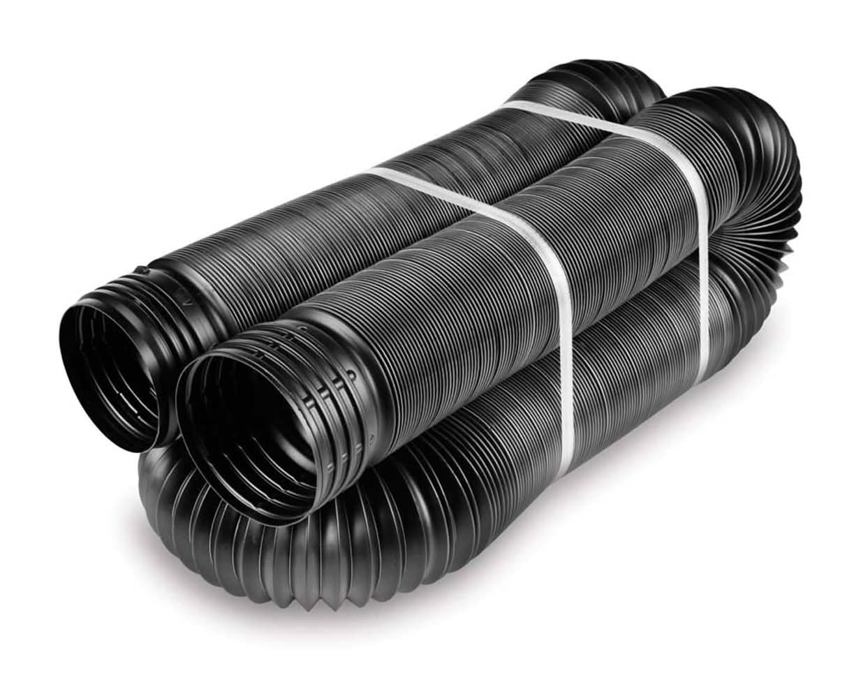 FLEX Drain by Amerimax 4-in x 25-ft Corrugated Solid Pipe