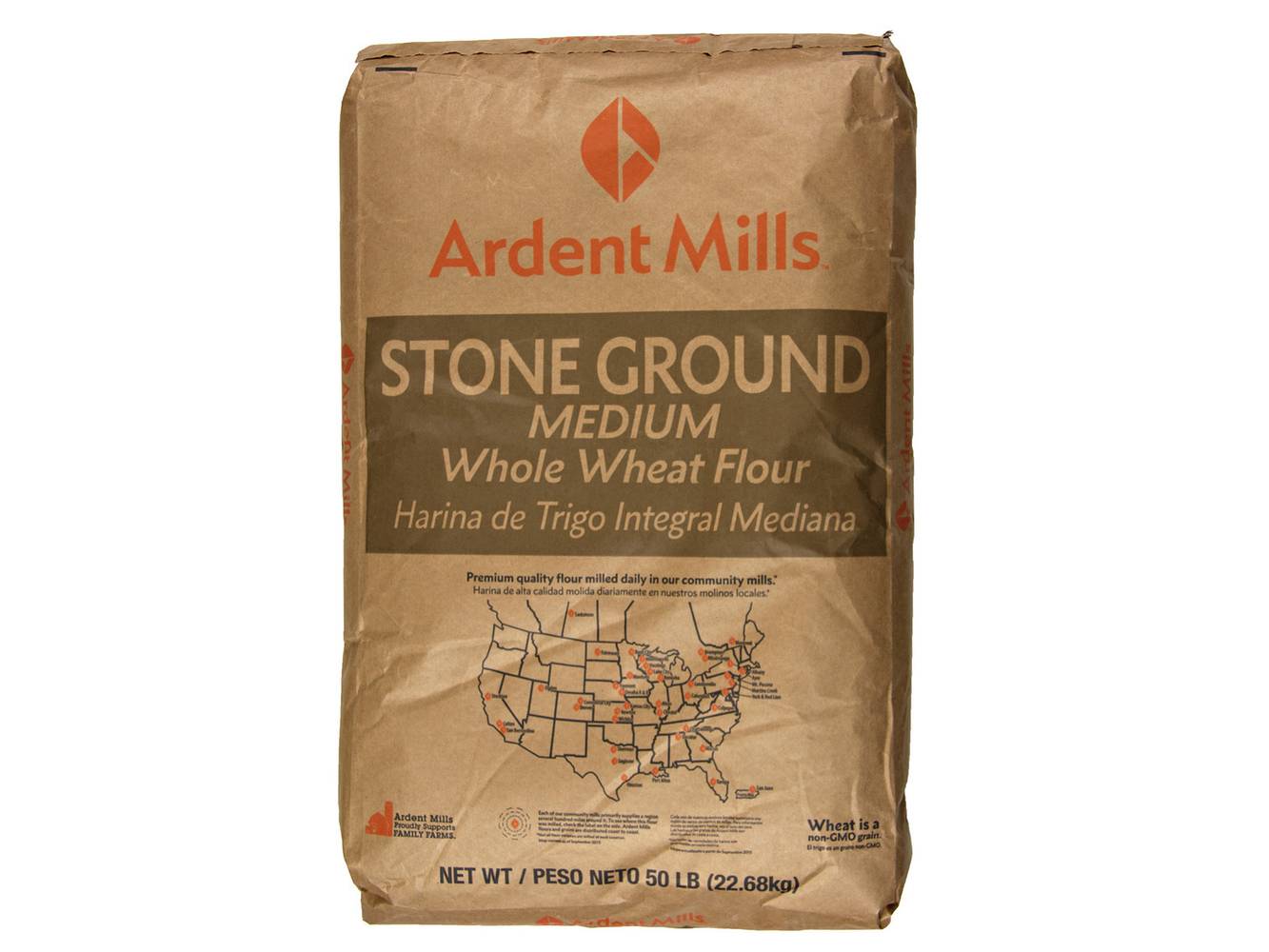 Ardent - Whole Wheat Flour - 50 lbs (Case of 1)