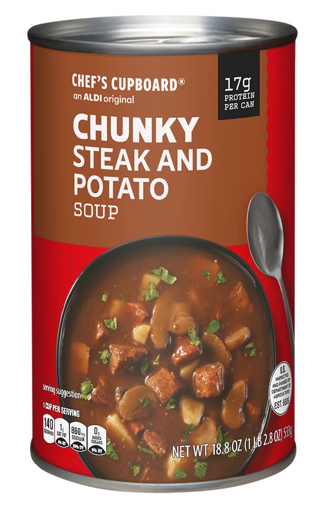 Chef's Cupboard Chunky Steak and Potato Soup (18.8 oz)