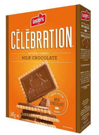 Leclerc Célébration Milk Chocolate Butter Cookies (240 g)