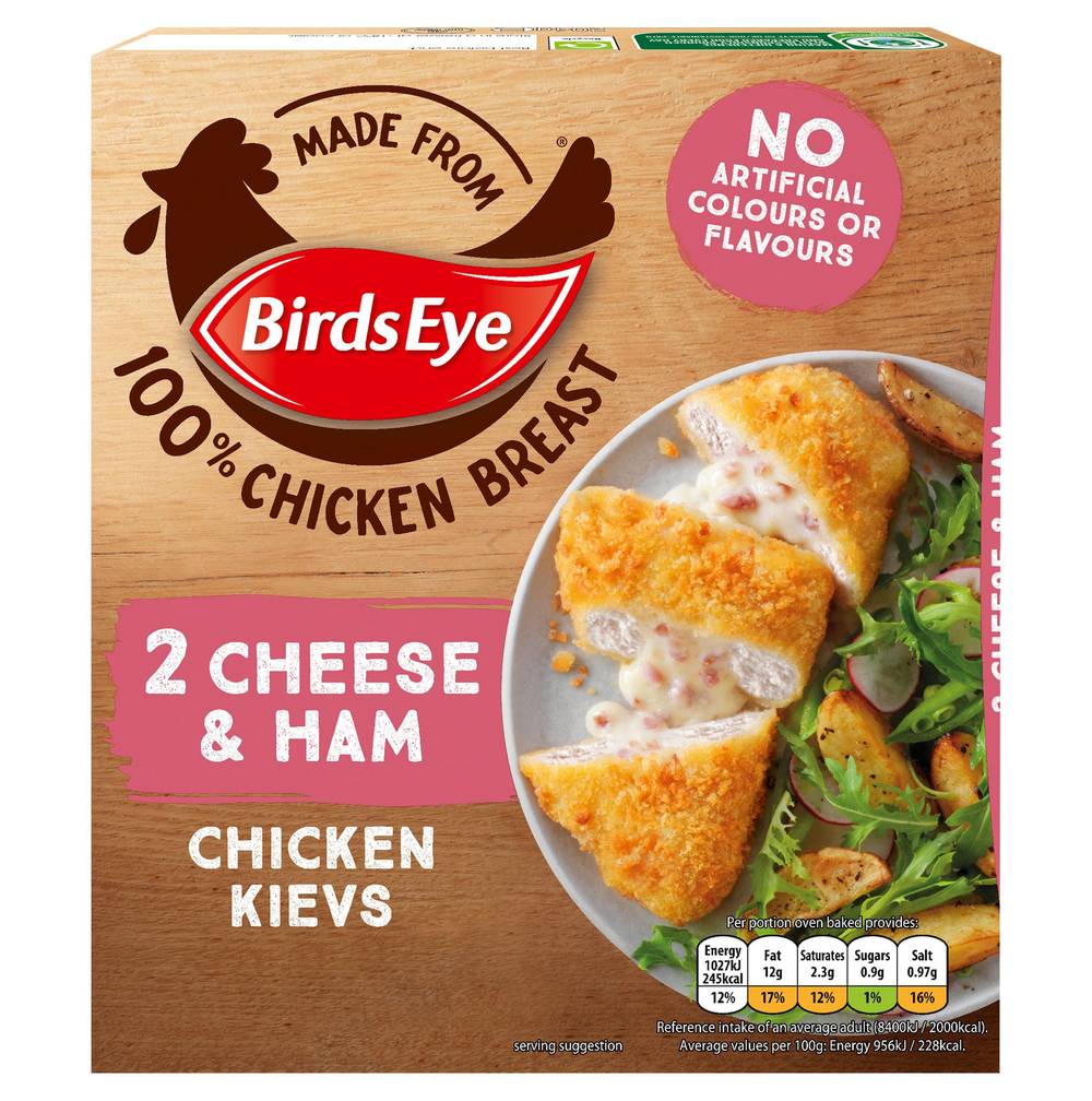 Birds Eye 2Pk Cheese & Ham Saucy Chicken