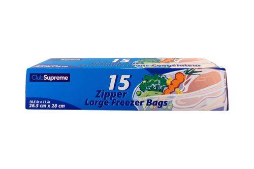 Club supreme sac cong large (8un) - large ziploc freezer bag (8un)