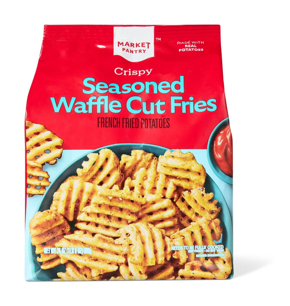 Market Pantry Crispy Seasoned Waffle Cut French Fries (24 oz)