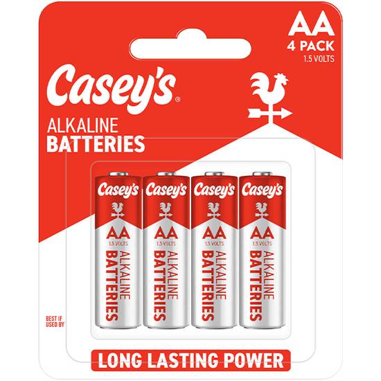 Casey's Alkaline AA Batteries 4 Pack