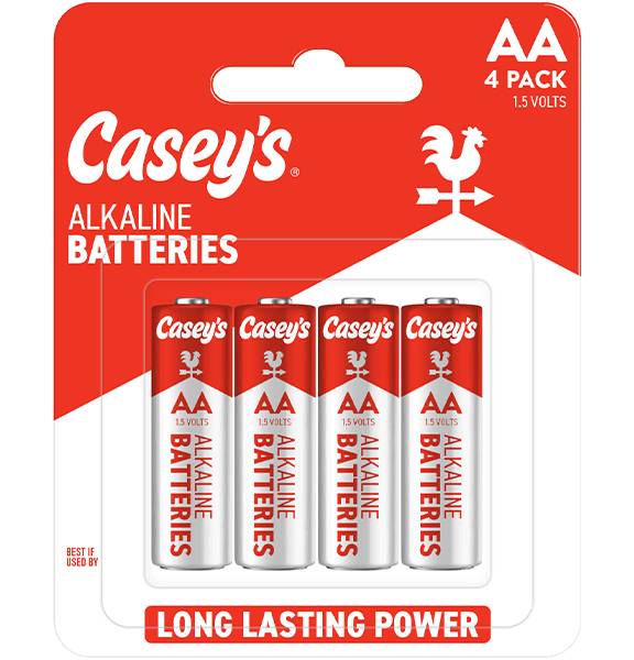 Casey's Alkaline AA Batteries 4-Pack