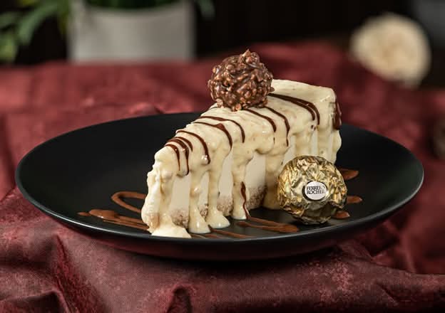 Coconut Ferrero Rocher Chocolate Cheesecake