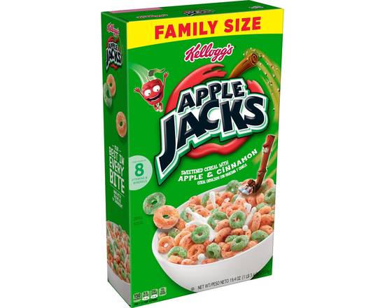 Apple Jacks · Family Size Apple & Cinnamon Cereal (19.4 oz)