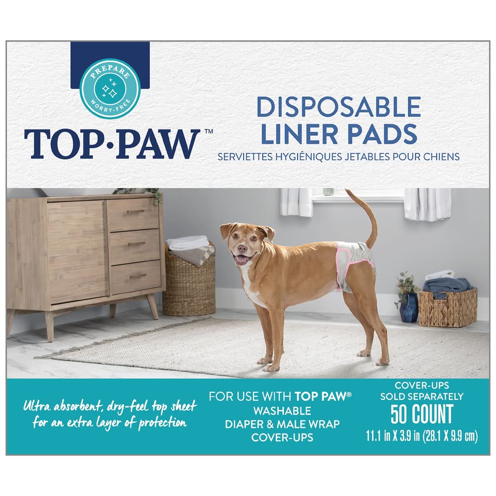 Top Paw® Disposable Liner Pads 50 Count (Size: 150 Count)