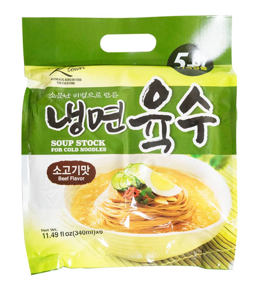 Ktown Oriental Style Soup Stock For Cold Noodles, Beef (11.49 oz, 6 ct)