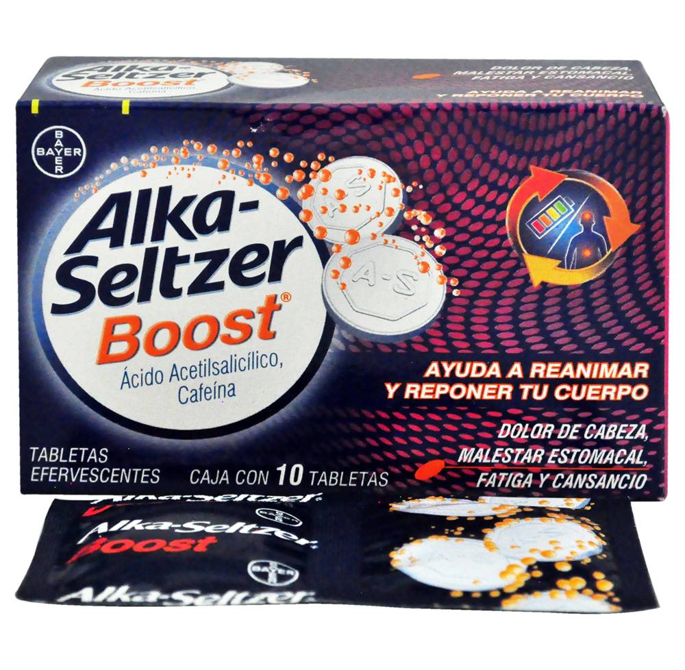 ALKA SELTZER BOOST TAB EFERV CAJ*10