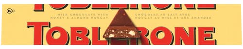Toblerone Candy Bar, Swiss Milk Chocolate With Honey & Almond Nougat (100 g)