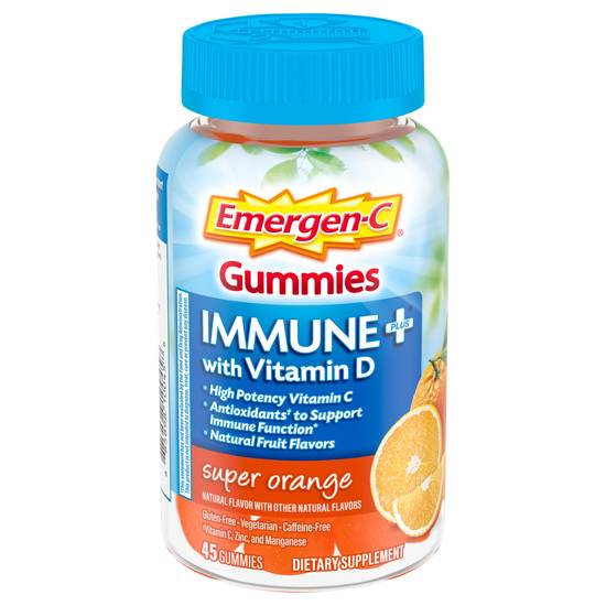 Emergen-C Super With Vitamin D Immune + Gummies (orange)