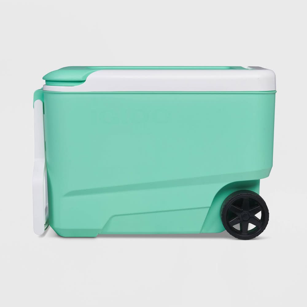 Igloo Wheelie Cool Rolling Cooler 38 Qt, Mint