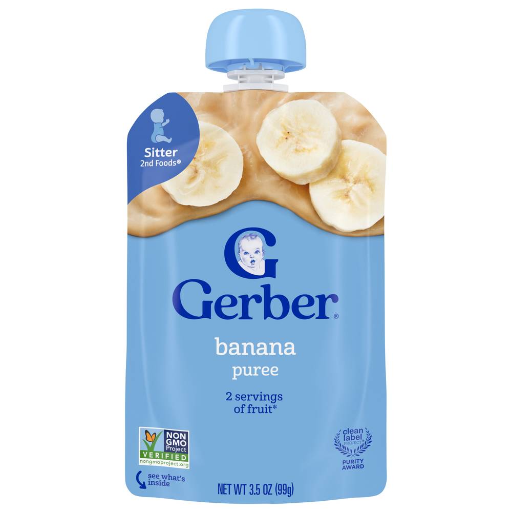 Gerber Natural Banana Sitter Baby Food (3.5 oz)