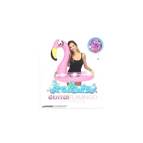 Pool Candy 36 in Glitter Flamingo Beach & Pool Tube (1 ct)