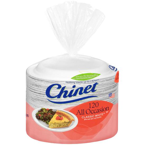 Chinet Classic White Lunch Plate (120 ct)