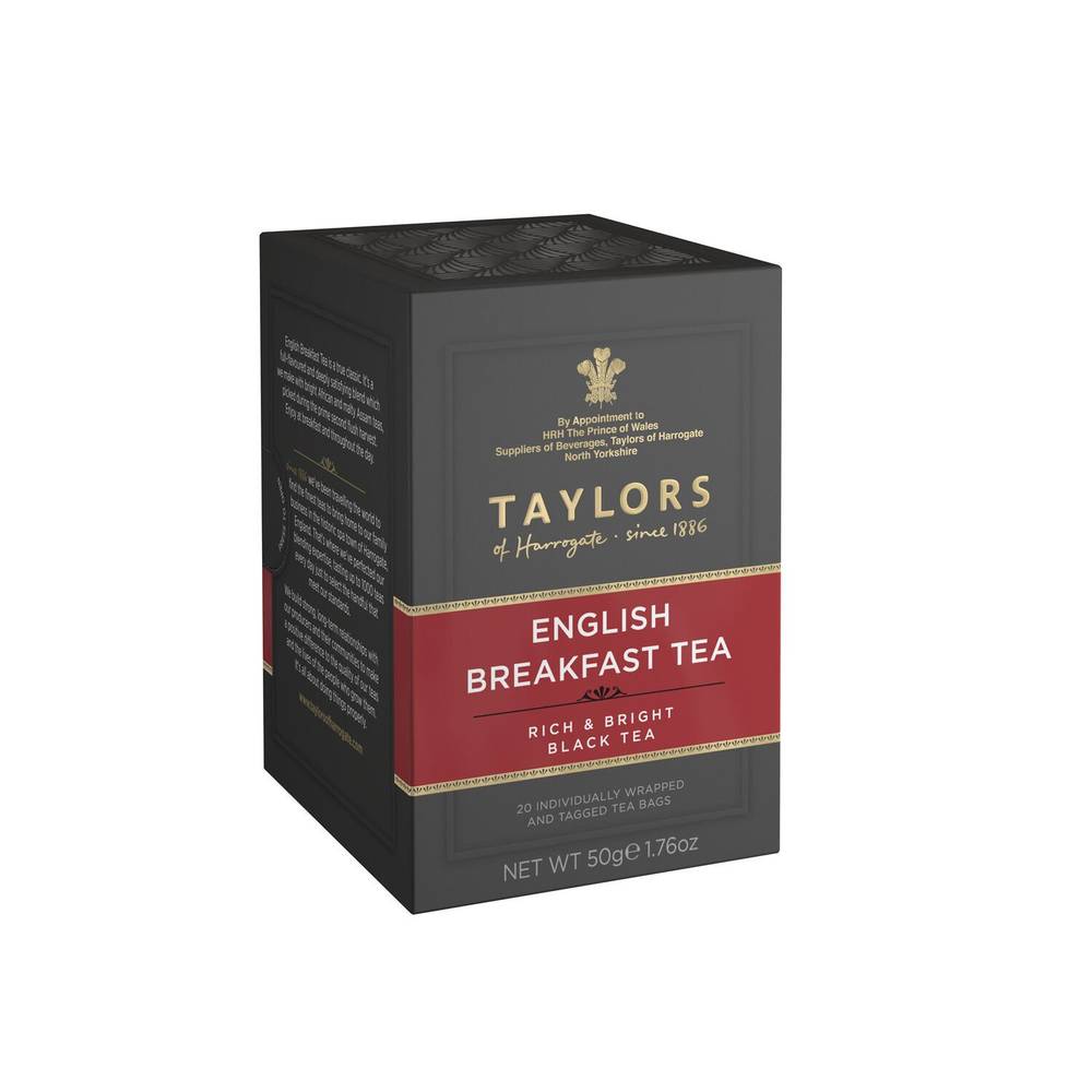 Taylors Of Harrogate - Thé noir anglais breakfast (40 pièces)