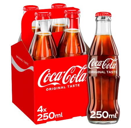 Coca-Cola Original Taste Soda (4 x 250ml)