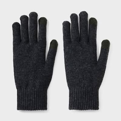 Goodfellow & Co. Classic Knit Touch Gloves, Men, Dark Gray