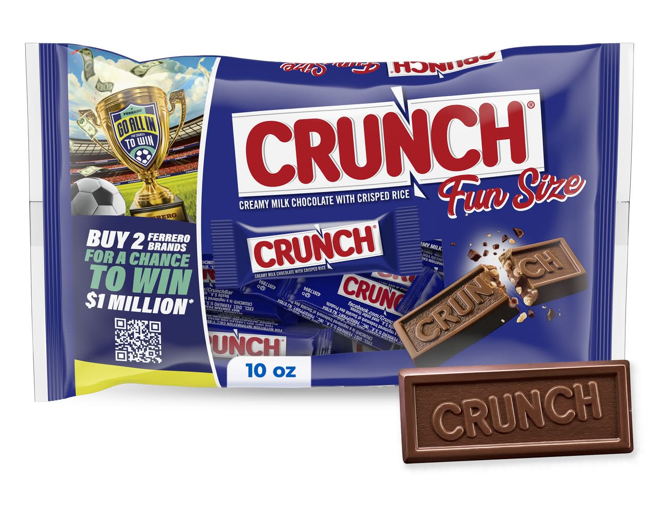 Crunch Creamy Milk Chocolate With Crisped Rice (10 oz, 2 ct)
