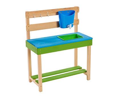 Kiddie Wood Potting Bench & Table