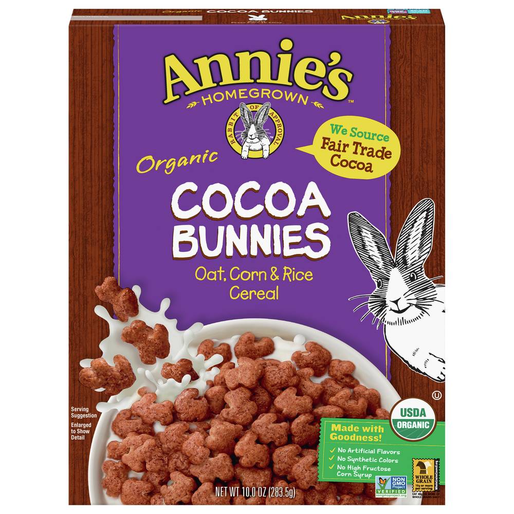 Annie's Organic Cocoa Bunnies Cereal (10.1 oz)