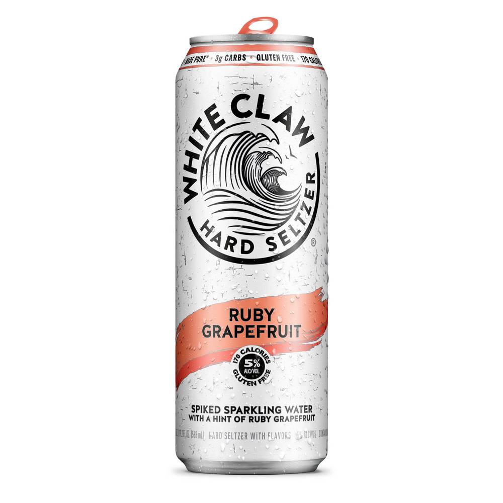 White Claw Ruby Grapefruit Hard Seltzer (12x 19.2oz cans)