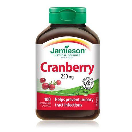 Jamieson Cranberry Capsules, 250 mg (80 g, 100 ct)