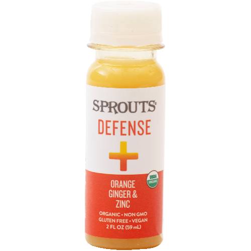 Sprouts Organic Orange Ginger & Zinc Defense + Juice Shot