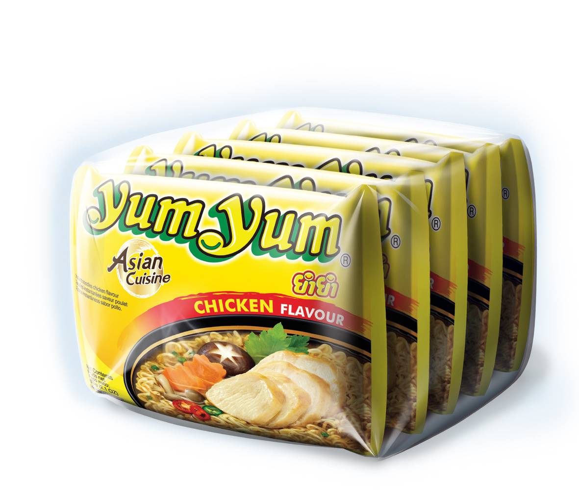 Yum Yum - Nouilles instantanées, poulet (5 x 60g)