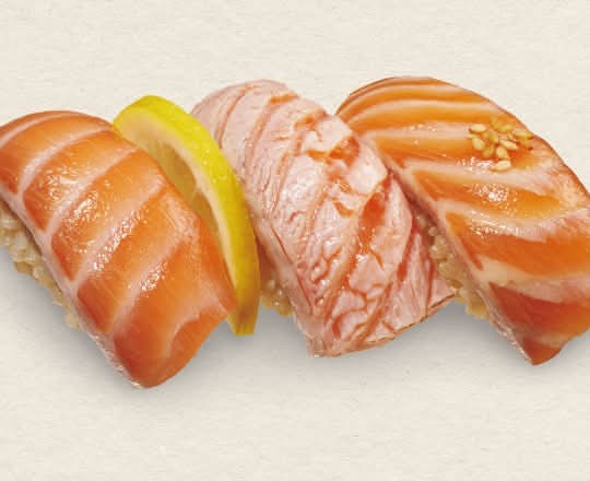 生サーモン三貫盛