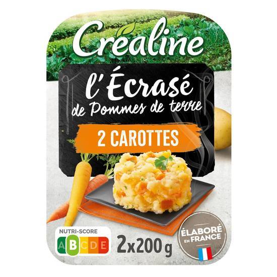 Créaline - Purée fraîche l'écrasé pommes de terre aux carottes