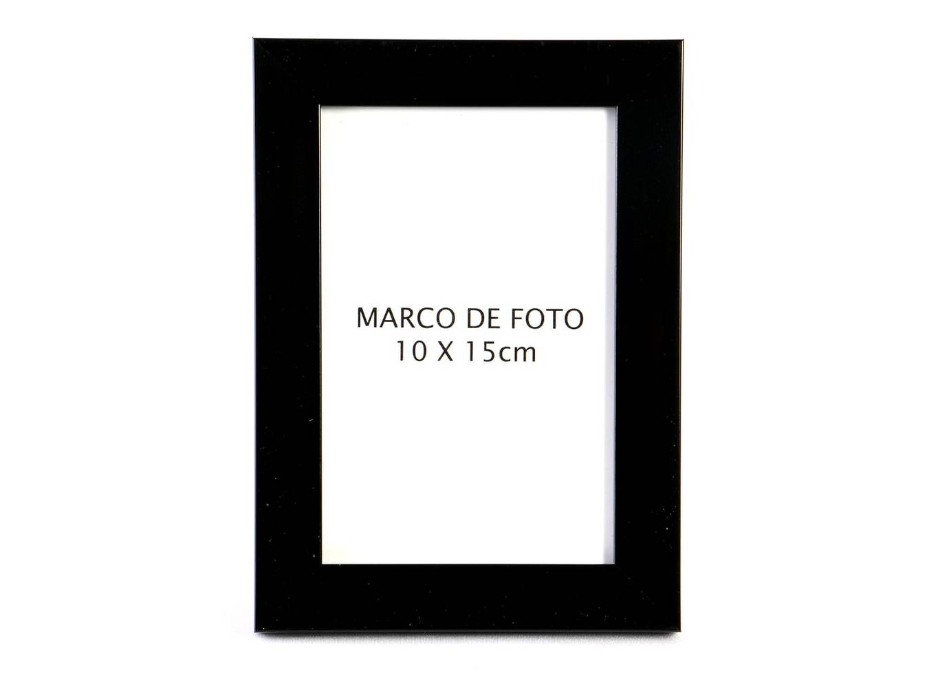 Ronda marco de foto madera 10x15 cm negro (1 unidad)
