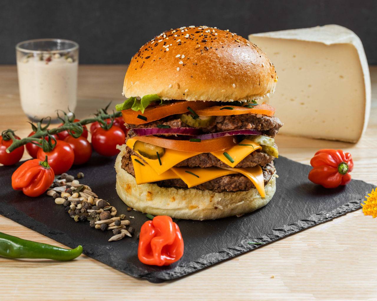 🥩🥩🥩🧀🧀🧀🍔 Burger du Matheux
