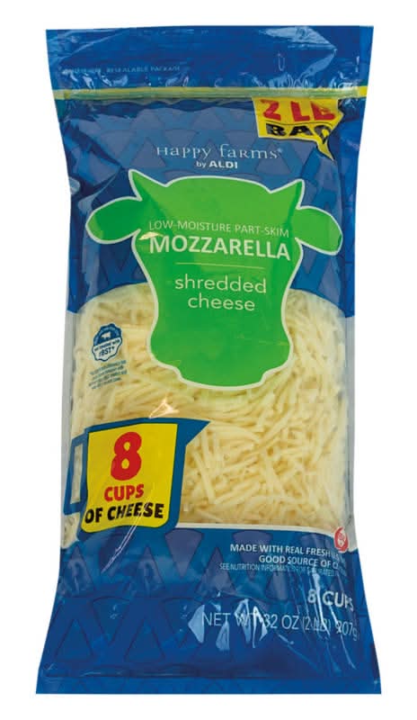 Happy Farms Low-Moisture Part-Skim Shredded Mozzarella Cheese
