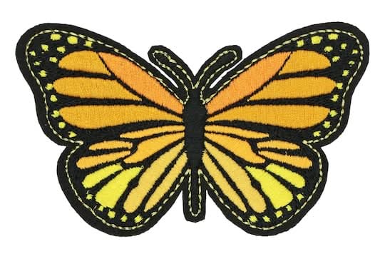Make Market Iron-On & Adhesive Butterfly Embroidered Patch