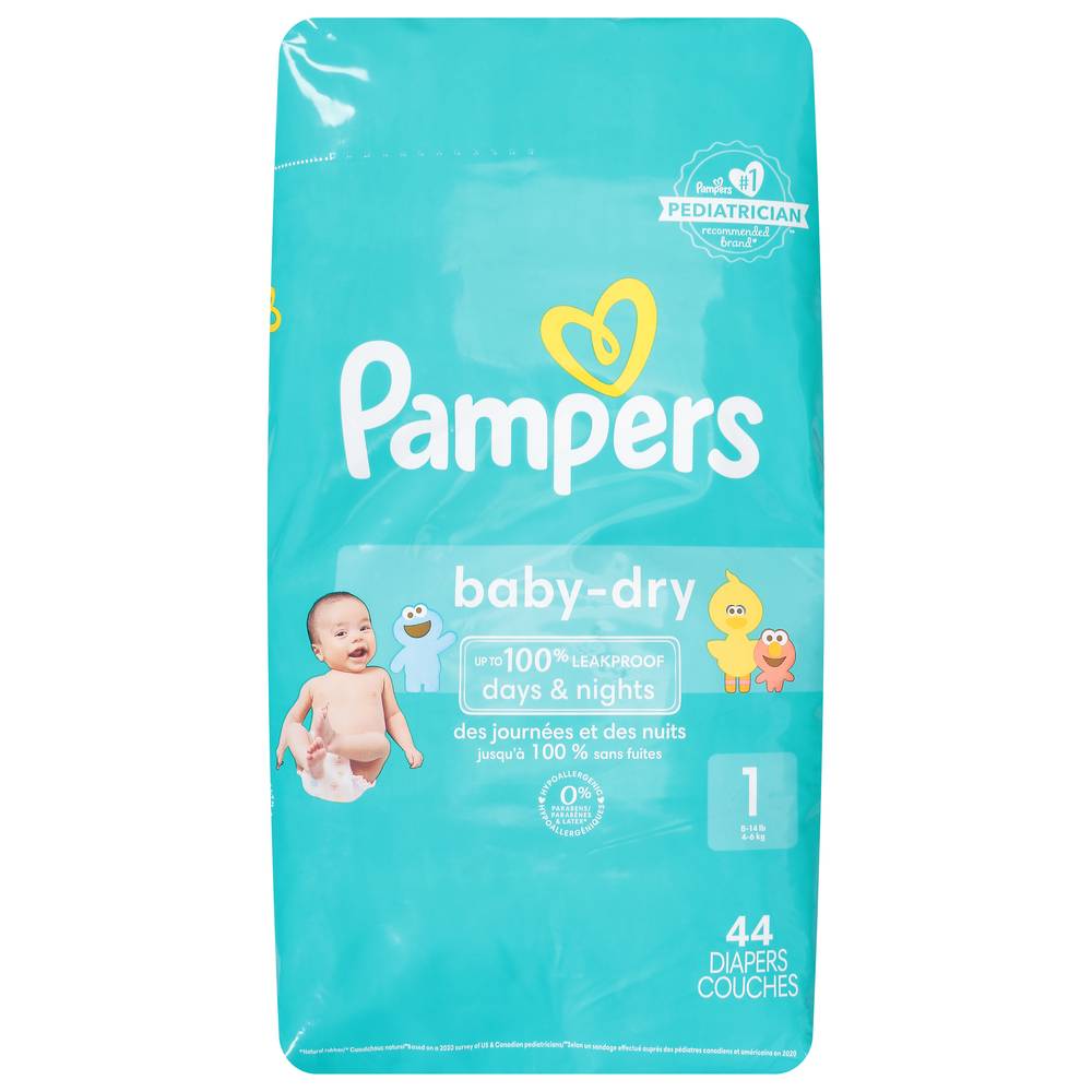 Pampers Baby Dry Extra Protection Diapers Size 1