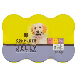 Co-op Meaty Chunks in Jelly Selection +1 Years 6 x 400g