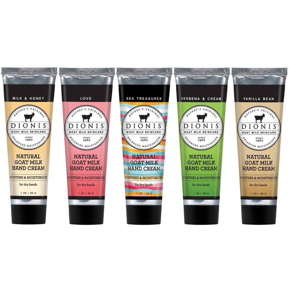 DIONIS Goat Milk Hand Cream,1.0 oz, 5-pack