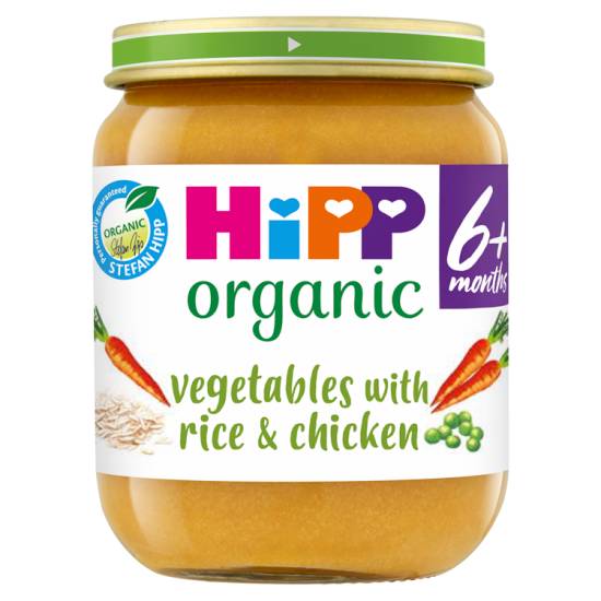HiPP Vegetables With Rice and Chicken Baby Food 6+ Months