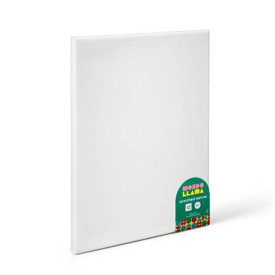 9"x12" Stretched Canvas White - Mondo Llama™